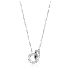 Cartier-Cartier Love Necklace in 18K white gold 0.3 ctw-Silvery,Metallic