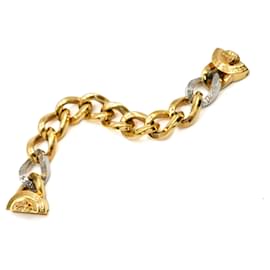 Versace-Versace Medusa Chain Gold Plated Bracelet-Metallic