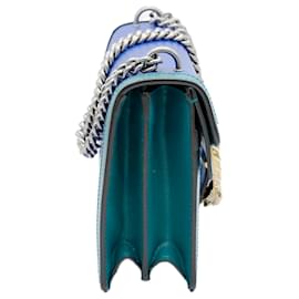Gucci-Kleine Dionysus-Tasche aus blaugrünem Kalbsleder von Gucci-Blau
