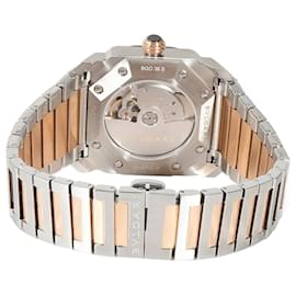 Bulgari-BVLGARI Octo Solotempo BGO 38 Relógio masculino S em 18aço inoxidável kt/Rosa ouro-Prata,Metálico