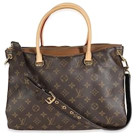 Louis Vuitton-Louis Vuitton Havane Monogram Canvas Pallas MM-Braun