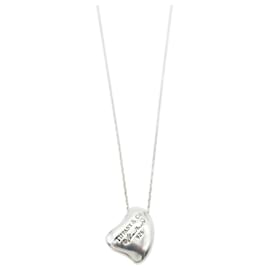 Tiffany & Co-TIFFANY & CO. Elsa Peretti Small Full Heart Pendant in Sterling Silver-Silvery,Metallic