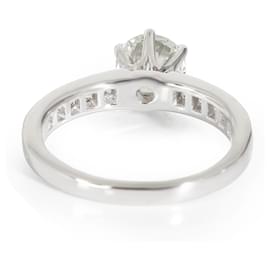 Tiffany & Co-TIFFANY & CO. Diamant-Verlobungsring aus Platin I VS1 1.60 ctw-Silber,Metallisch