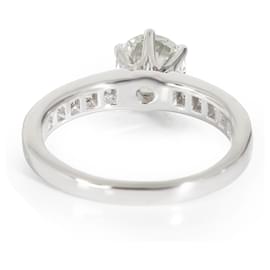 Tiffany & Co-TIFFANY & CO. Diamond Engagement Ring in Platinum I VS1 1.60 ctw-Silvery,Metallic