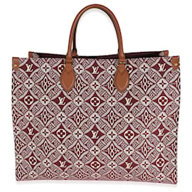 Louis Vuitton-Louis Vuitton Bordeaux Jacquard desde 1854 ONTHEGO GM-Branco