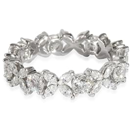 Tiffany & Co-TIFFANY & CO. Victoria Diamond Ring in Platinum 1.93 ctw-Silvery,Metallic