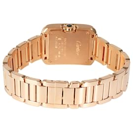Cartier-Cartier Tank Inglês de Cartier W5310013 Relógio feminino em ouro rosa-Metálico
