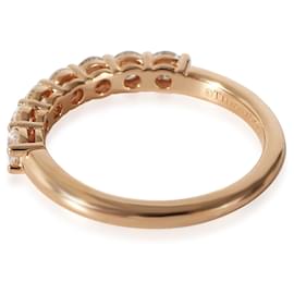 Tiffany & Co-TIFFANY & CO. Tiffany Forever Band in 18k Rose Gold 0.57 ctw-Metallic