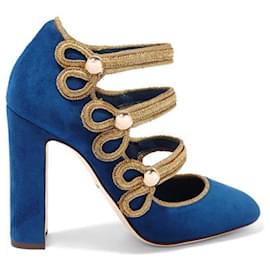 Dolce & Gabbana-Tacones-Azul oscuro