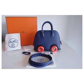 Hermès-Hermes Bolide auf Rollen Tasche-Blau,Orange