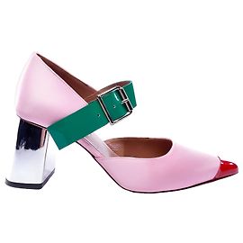 Scarpins de tiras Marni Rosa de Seda Rosa
