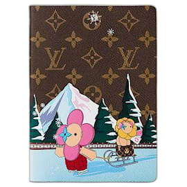 Louis Vuitton-Cuaderno LV Clemence Patinaje sobre hielo Navidad-Castaño