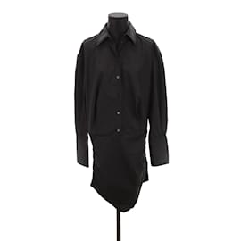 Attico-Robe en coton-Noir