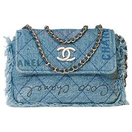 CHANEL Wallet on Chain bag in Blue Denim - 101725 Blue