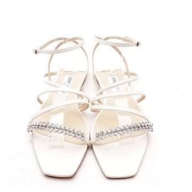 Jimmy Choo-Sandalen-Creme