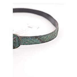 Saint Laurent-Leather belt-Green