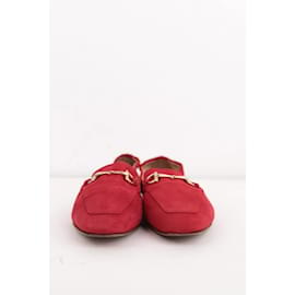 Gucci-suede moccasins-Red
