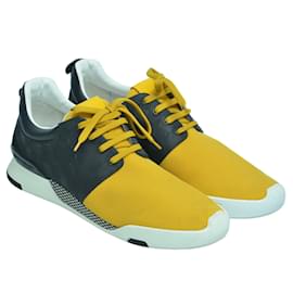Louis Vuitton-Yellow/Black Damier Fastlane Sneaker-Black