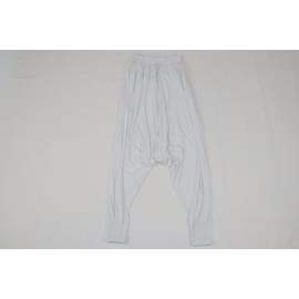 Loewe-Pantaloni Harem a palloncino bianchi-Bianco