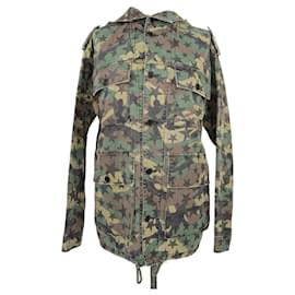 Saint Laurent-Chaqueta utilitaria con estampado de camuflaje-Otro