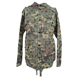 Saint Laurent-Utility-Jacke mit Camouflage-Print-Andere