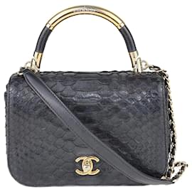Chanel-Chanel Black Small Carry Chic Bag-Black