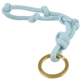 Bottega Veneta Light Blue Knot Key Ring Blue