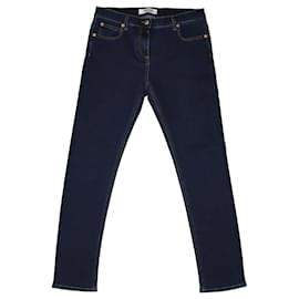 Valentino-Blue Skinny Jeans-Blue
