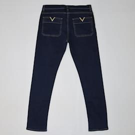 Valentino-Blue Skinny Jeans-Azul