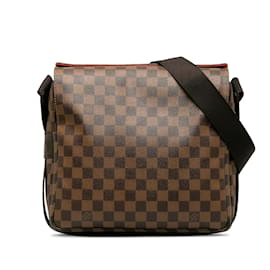 Louis Vuitton-Brown Louis Vuitton Damier Ebene Naviglio Crossbody Bag-Marrone