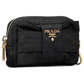 Prada-Bolso Tessuto con lazo Fiocco de Prada en negro-Negro