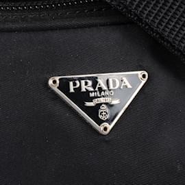 Prada-Prada Nylon Triangle Crossbody Bag-Black