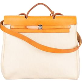 Hermès-Hermes Classic Toile Herbag 31 handbag-Brown