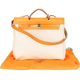 Hermès-Hermes Classic Toile Herbag 31 handbag-Brown