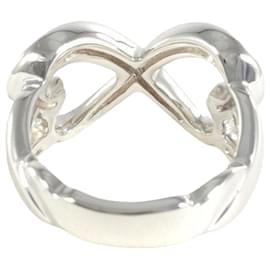 Tiffany & Co-Tiffany & Co gefüttertes liebevolles Herz-Silber