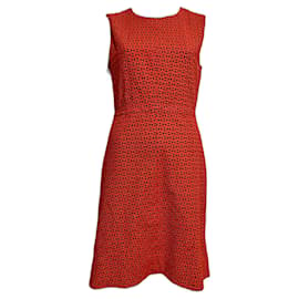 Diane Von Furstenberg-DvF Libby Semi Circle lace dress-Blue,Coral