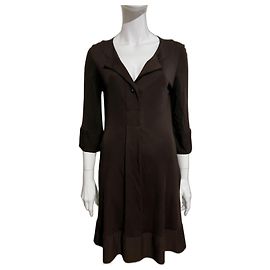 Diane Von Furstenberg Robe en jersey de viscose DvF Gaby, réédition vintage Marron