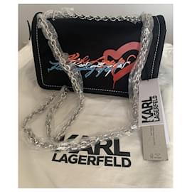 Karl Lagerfeld-Bolsos de mano-Negro,Blanco,Roja,Azul
