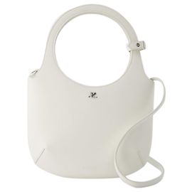 Heilige Tasche – Courreges – Leder – gebrochenes Weiß Weiß