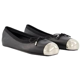 Alexander Mcqueen-Punk Ballet Flats - Alexander Mcqueen - Leather - Black/silver-Black