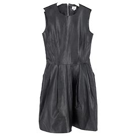 Mini-robe Iris & Ink en cuir noir Noir