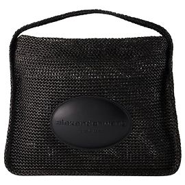 Bolsa de Ombro Grande Ryan - Alexander Wang - Couro - Preto Preto