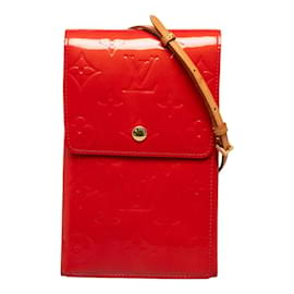 Louis Vuitton-Pochette Monogram Vernis Walker M91153-Rosso
