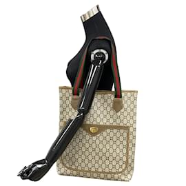 Gucci-GG Plus-Einkaufstasche-Braun