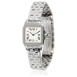 Cartier-Cartier Santos Demoiselle W25064Z5 Women's Watch In  Stainless Steel-Silvery,Metallic