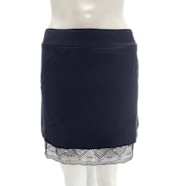 Chanel-CHANEL  Skirts T.fr 38 silk-Black