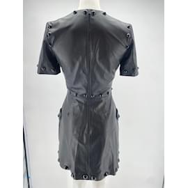 Autre Marque-DAVID KOMA Robes T.UK 10 Cuir-Noir