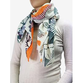 Eric Bompard-Eric Bompard Multicolour patterned scarf - size-Multiple colors