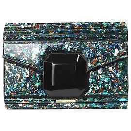 Elie Saab Bolsa tiracolo verde brilhante Verde