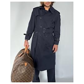 Burberry-Trench coat vintage Burberry “the Waterloo”-Azul marinho